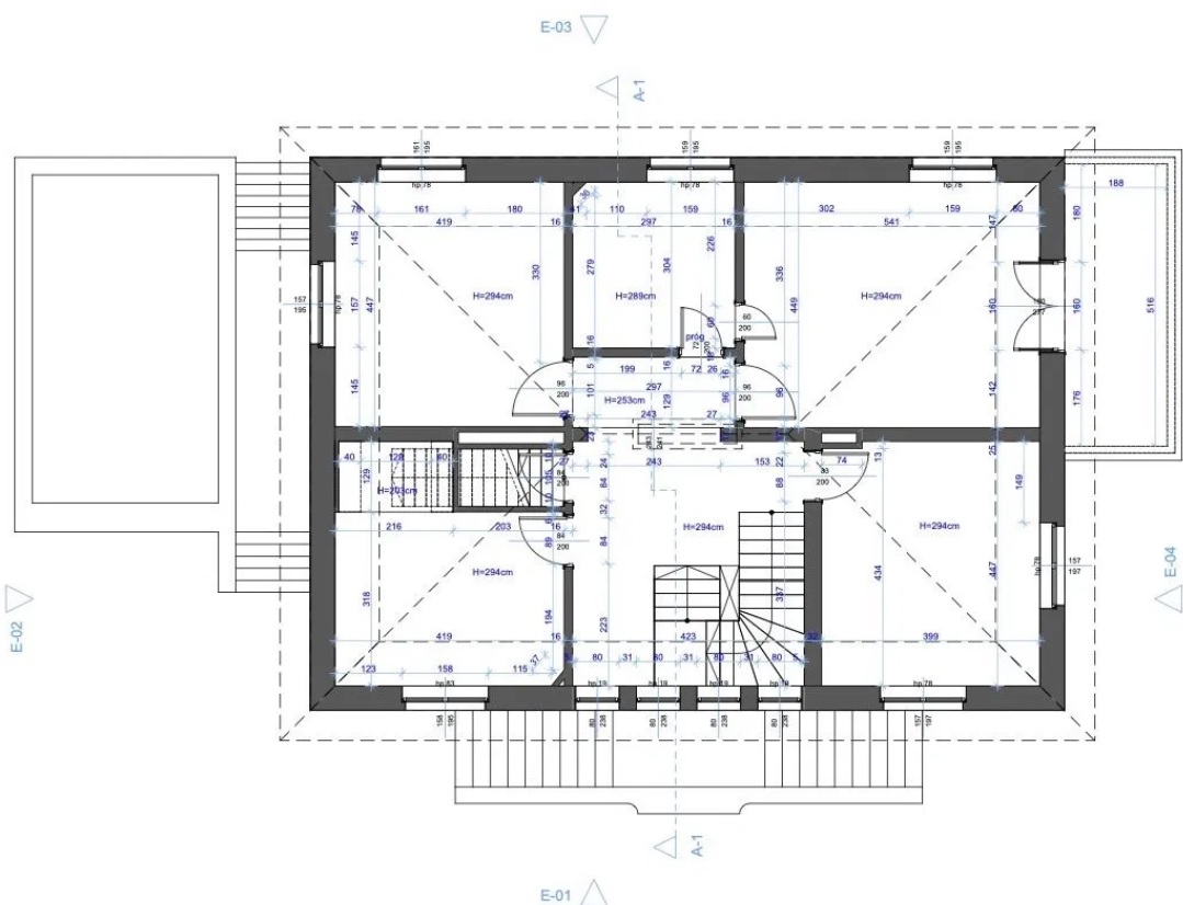 rzut kondygnacji I piętro rzut kondygnacji I piętro
