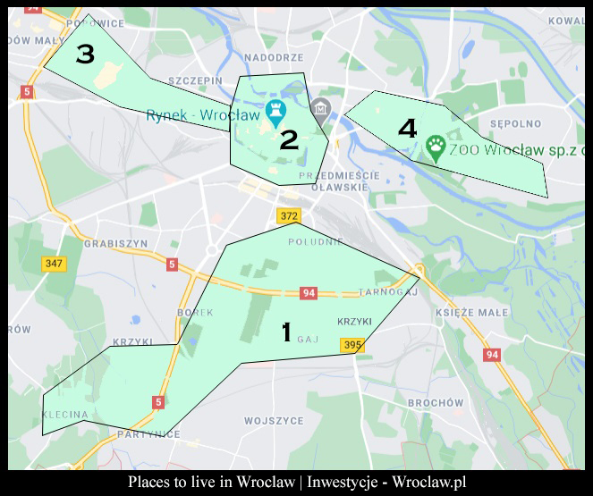 wrocław best living areas